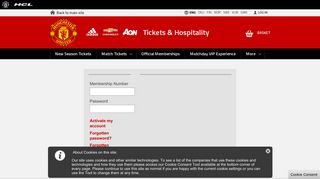 Login - Manchester United Ticketing