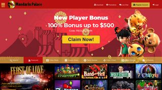 Slots and Online Casino Games - Mandarin Palace Online Casino
