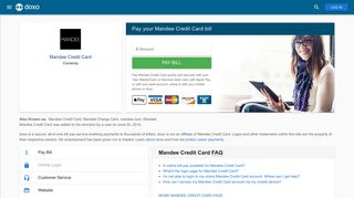 Mandee Credit Card: Login, Bill Pay, Customer Service and Care Sign-In