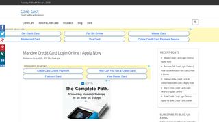 Mandee Credit Card Login Online | Apply Now - - Card Gist