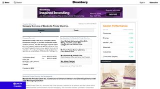 Mandeville Private Client Inc.: Private Company Information - Bloomberg