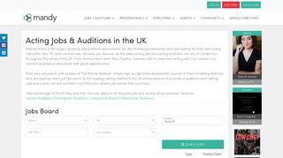 Acting Jobs & Auditions in UK - Mandy