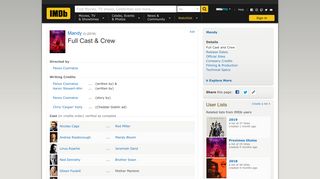 Mandy (2018) - Full Cast & Crew - IMDb