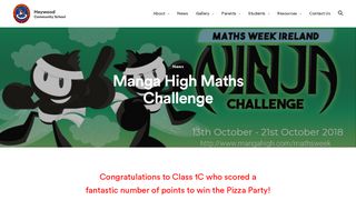 Manga High Maths Challenge - Heywood Community School