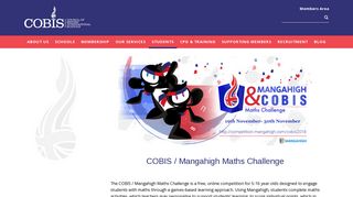 Mangahigh 2018 - Council of British International Schools