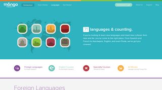 Available languages for homeschool. - Mango Languages