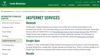 Jaspernet Services - Inside Manhattan - Manhattan College