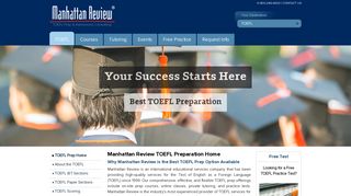 TOEFL Preparation Home | Best TOEFL Test Prep - Manhattan Review