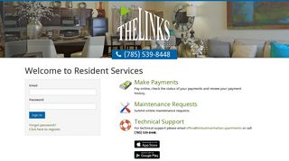 Login to The Links at Manhattan Resident Services | The Links at ...