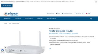 Manhattan Products - 300N Wireless Router (525466)