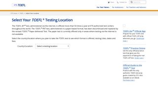 The TOEFL Test: Find Your Format - ETS