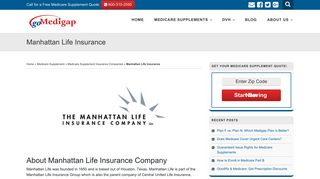 Manhattan Life Medicare Supplement Insurance | GoMedigap