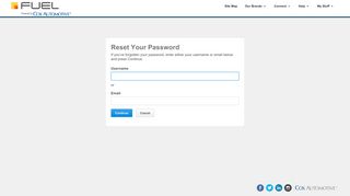 Reset Your Password - Cox Automotive - Login | Fuel