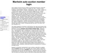 Manheim auto auction member login