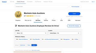 Working as a Driver at Manheim Auto Auctions: 111 Reviews | Indeed ...