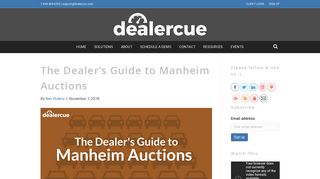 The Dealer's Guide to Manheim Auctions - DealerCue