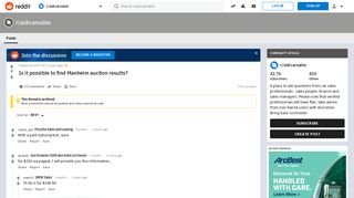 Is it possible to find Manheim auction results? : askcarsales - Reddit