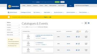 Catalogues And Events | Manheim