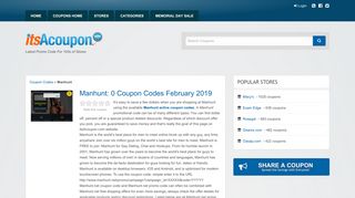Manhunt - Shopping Coupon,Promo Code and Discount Tips