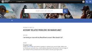 Account Related Problems on ManiaPlanet - Ubisoft Support