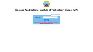 Login Page | MANIT, Bhopal - manite-campus.com