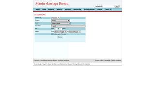 Search - Manju Marriage Bureau