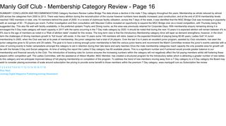 Manly Golf Club - Membership Category Review - Page 16 - Joomag
