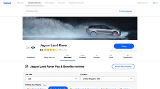 Working at Jaguar Land Rover: 111 Reviews about Pay & Benefits ...