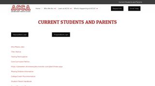 Current Students and Parents - Ashland County Community Academy