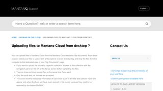 MANTANO | Uploading files to Mantano Cloud from de...