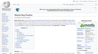 Mantis Bug Tracker - Wikipedia