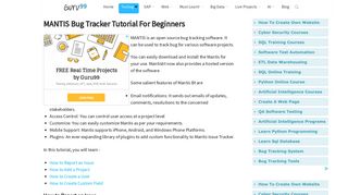 MANTIS Bug Tracker Tutorial For Beginners - Guru99