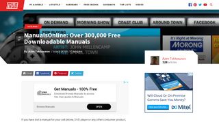ManualsOnline: Over 300,000 Free Downloadable Manuals