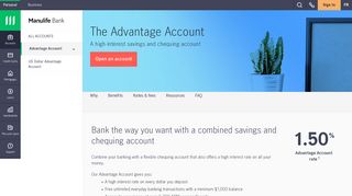 Advantage Account - Manulife Bank