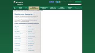 Manulife Asset Management | Manulife Mutual Funds