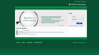 Manulife Securities - Client Access