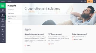Group retirement solutions plan members | Manulife