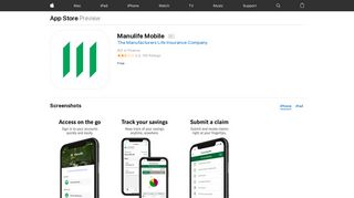 Manulife Mobile on the App Store - iTunes - Apple