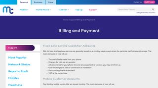 Billing and Payment - Manx Telecom
