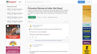 Princeton Review at India: Not Good (Posts before 28 Dec '08 19:52)