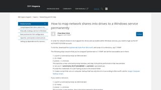 How to map network shares into drives to a Windows service ...