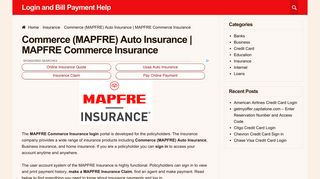 Commerce (MAPFRE) Auto Insurance | MAPFRE Commerce ...