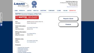 MAPFRE Insurance Company of New York - Insurance Company