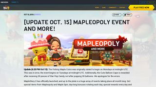 [Update Oct. 15] Mapleopoly Event and More! | Official MapleStory 2 ...