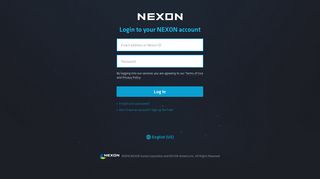Login to your NEXON account