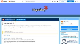 Can't find login ID.. : Maplestory - Reddit