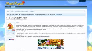 v.150 Account Buddy System | MapleRoyals