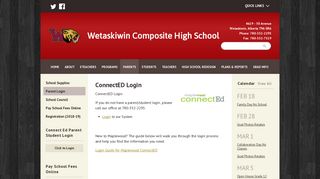 Parent Login | Wetaskiwin Composite High School