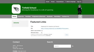 Featured Links - Maplewood For Students and Parents - Tofield School