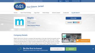Retail Jobs At Maplin Stores - E4S